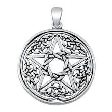 Load image into Gallery viewer, Sterling Silver Celtic Star Plain Pendant