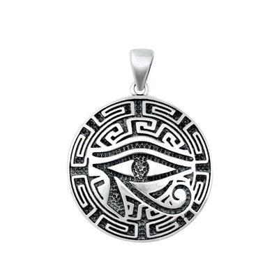 Sterling Silver Eye of Horus Pendant - silverdepot