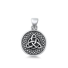 Load image into Gallery viewer, Sterling Silver Oxidized Triquetra Pendant - silverdepot