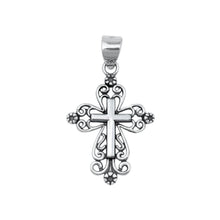 Load image into Gallery viewer, Sterling Silver Oxidized Cross Pendant - silverdepot