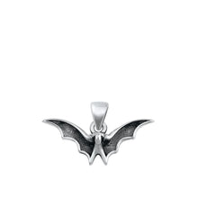 Load image into Gallery viewer, Sterling Silver Oxidized Bat Pendant - silverdepot