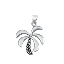Load image into Gallery viewer, Sterling Silver Oxidized Palm Trees Pendant - silverdepot