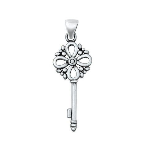 Sterling Silver Key Pendant