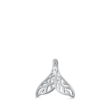 Load image into Gallery viewer, Sterling Silver Whale Tail Pendant