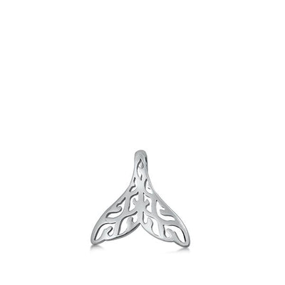Sterling Silver Whale Tail Pendant