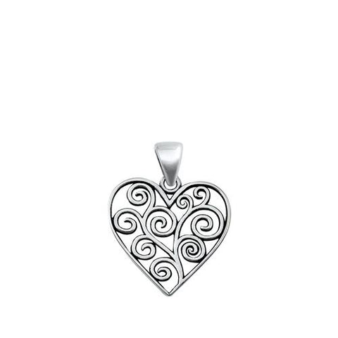 Sterling Silver Heart Pendant