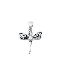 Load image into Gallery viewer, Sterling Silver Oxidized Dragonfly Pendant