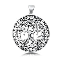 Load image into Gallery viewer, Sterling Silver Oxidized Tree of Life Pendant