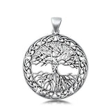 Sterling Silver Oxidized Tree Of Life Pendant