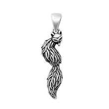 Load image into Gallery viewer, Sterling Silver Oxidized Fox Pendant