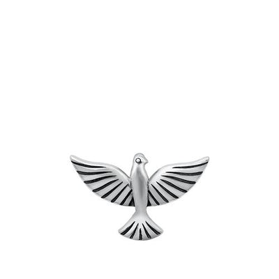 Sterling Silver Oxidized Sparrow Pendant