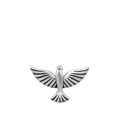 Sterling Silver Oxidized Sparrow Pendant