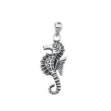 Load image into Gallery viewer, Sterling Silver Oxidized Seahorse Pendant