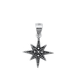 Sterling Silver Oxidized Star Pendant