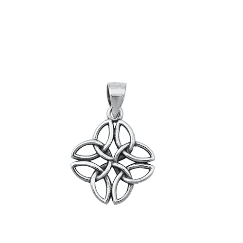 Sterling Silver Oxidized Celtic Pendant