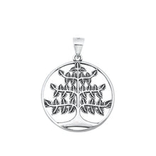 Load image into Gallery viewer, Sterling Silver Oxidized Tree Pendant
