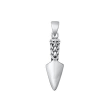 Load image into Gallery viewer, Sterling Silver Oxidized Arrowhead Pendant