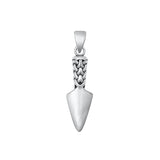 Sterling Silver Oxidized Arrowhead Pendant