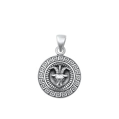 Sterling Silver Oxidized Sheep Plain Pendant Face Height-18mm