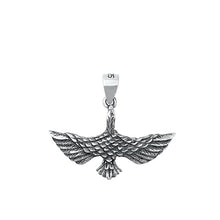 Load image into Gallery viewer, Sterling Silver Oxidized Eagle Pendant
