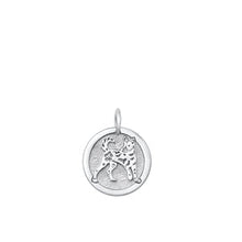Load image into Gallery viewer, Sterling Silver Rhodium Plated Chinese Zodiac Dog Pendant