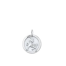 Load image into Gallery viewer, Sterling Silver Rhodium Plated Chinese Zodiac Goat Pendant