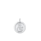 Sterling Silver Rhodium Plated Chinese Zodiac Rabbit Pendant
