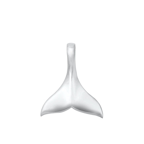 Sterling Silver Polished Whale Tail Pendant