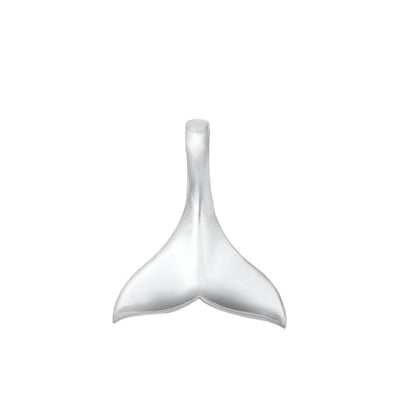 Sterling Silver Polished Whale Tail Pendant