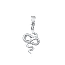 Load image into Gallery viewer, Sterling Silver Oxidized Snake Pendant