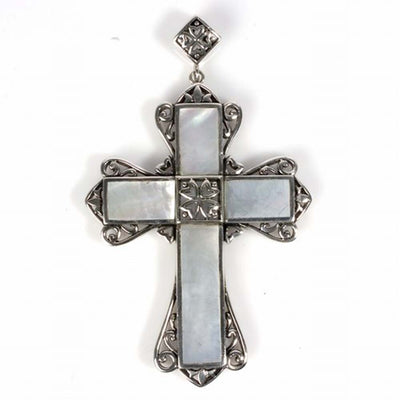 Sterling Silver White Pearl Stone Pendant