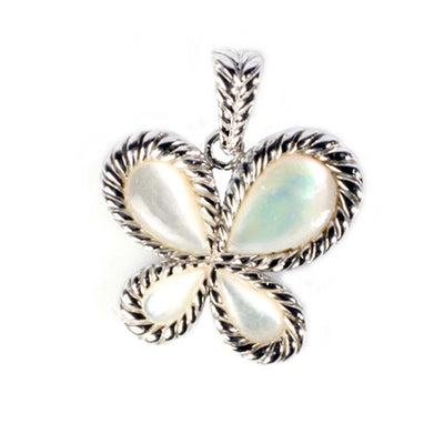 Sterling Silver White Pearl Stone Pendant