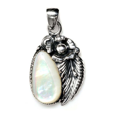 Sterling Silver Pearl Stone Pendant