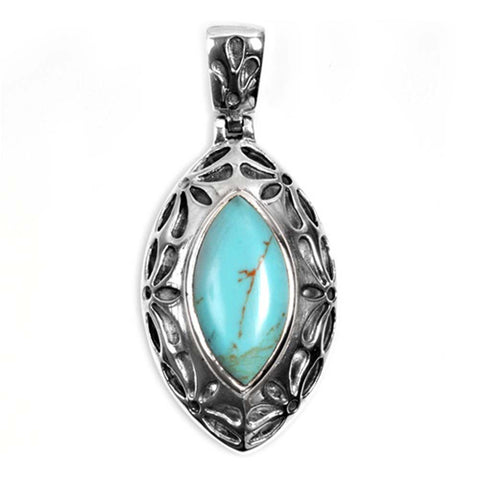 Sterling Silver Turquoise Stone Pendant