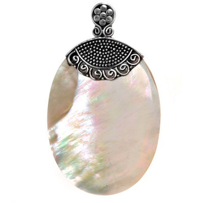 Sterling Silver Pearl Stone Pendant