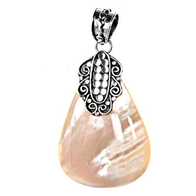 Sterling Silver Pearl Stone Pendant
