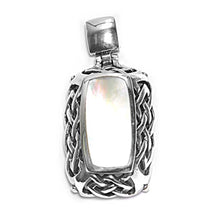 Load image into Gallery viewer, Sterling Silver Pearl Stone Pendant