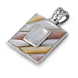 Sterling Silver Pearl Stone Pendant