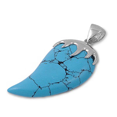 Sterling Silver Turquoise Stone Pendant