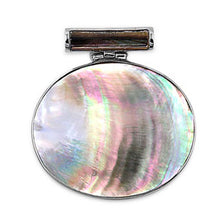 Load image into Gallery viewer, Sterling Silver Shell and Pearl Stone Pendant