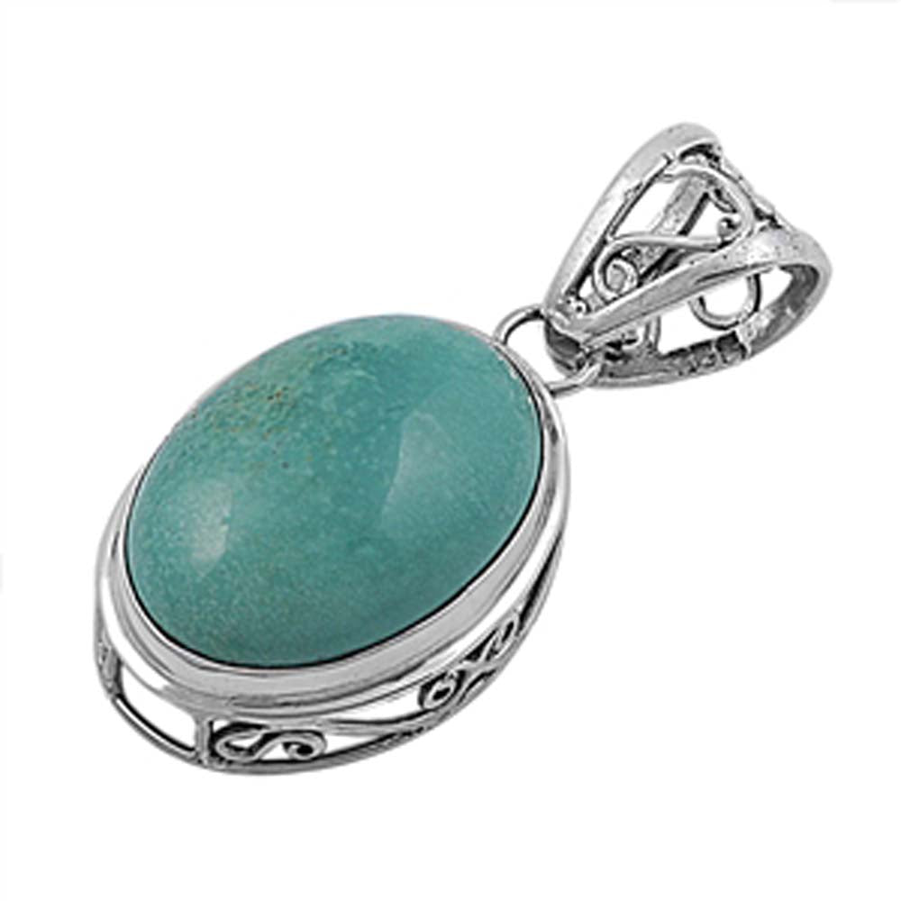 Sterling Silver Stone Pendant