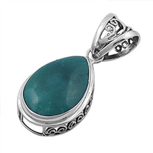 Load image into Gallery viewer, Sterling Silver Stone Pendant