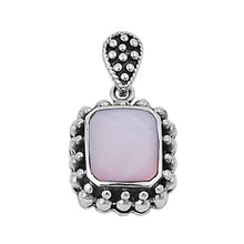 Load image into Gallery viewer, Sterling Silver Mother of Pearl Stone Pendant