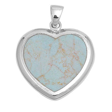 Load image into Gallery viewer, Sterling Silver Turquoise Stone Pendant