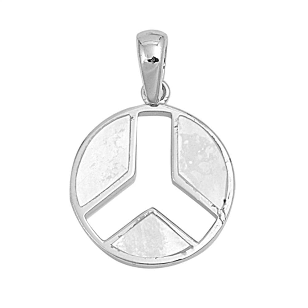 Sterling Silver Pearl Stone Pendant