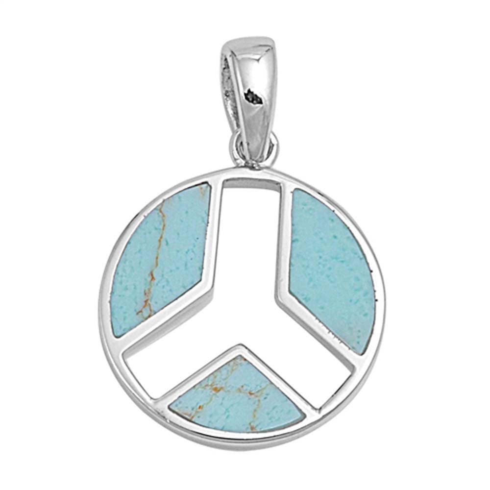 Sterling Silver Turquoise Stone Pendant