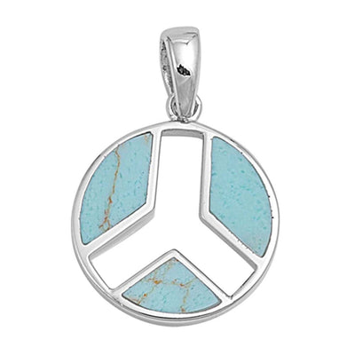 Sterling Silver Turquoise Stone Pendant