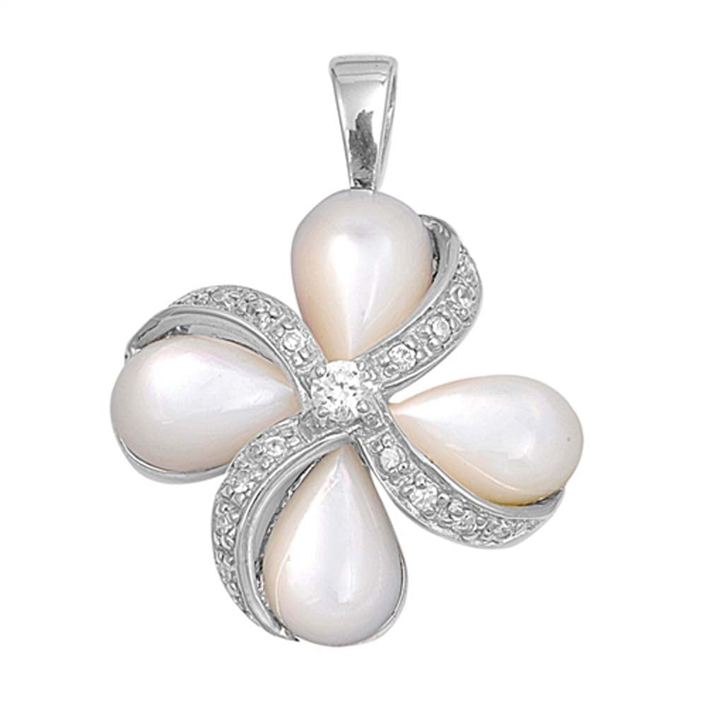 Sterling Silver Pearl Stone Pendant