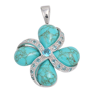 Sterling Silver Turquoise Stone Pendant