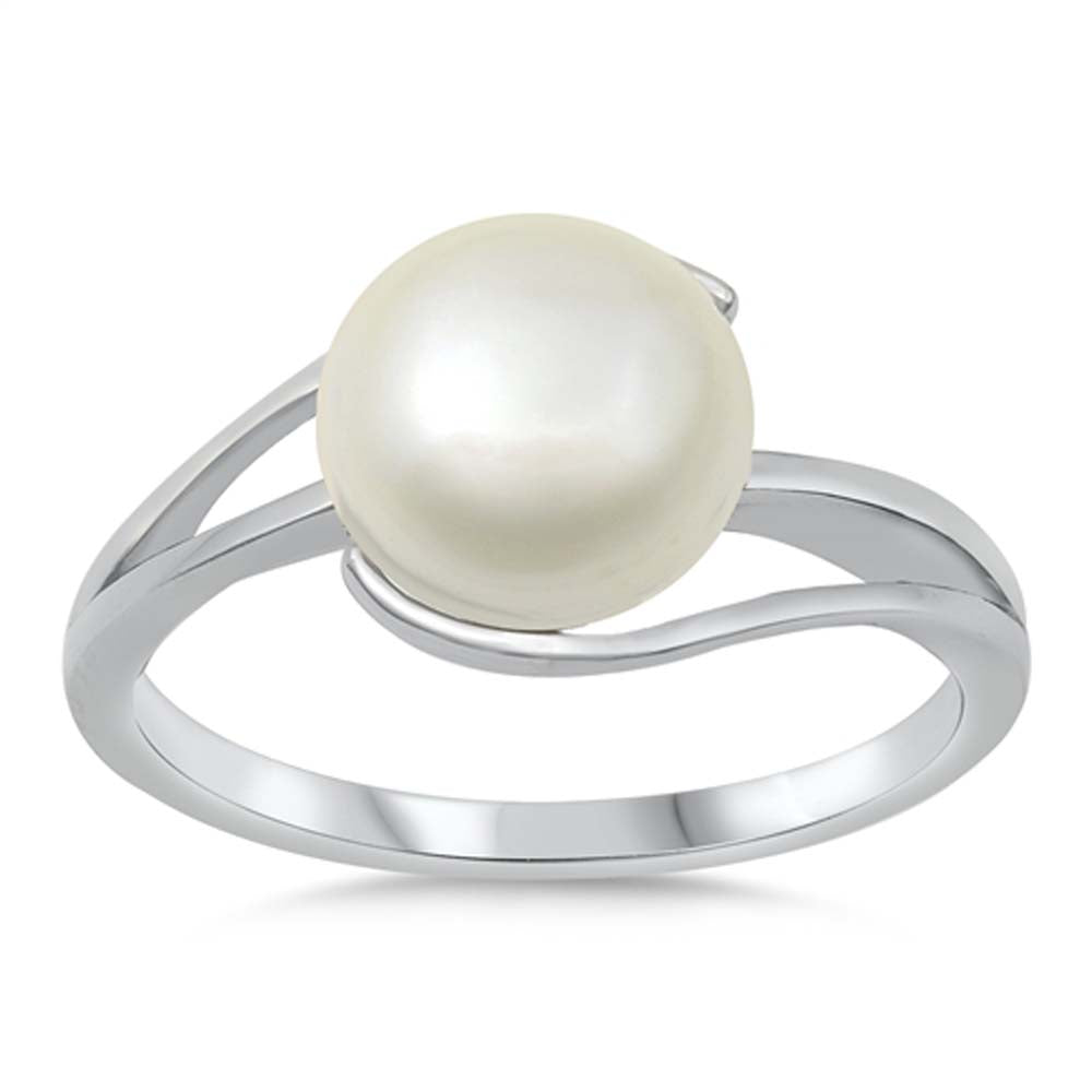 Sterling Silver Pearl Ring